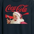 thumbnail image 3 of Coca-Cola - Santa Closeup - Men's Long Sleeve Graphic T-shirt, 3 of 5