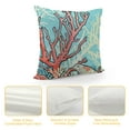 thumbnail image 4 of Qinduosi Nautical Coral Throw Pillow Covers Inch Beach Starfish Pillow Covers Farmhouse Ocean Outdoor Pillowcases Linen Cushion Covers for Couch Sofa Bed Decor (Pack of ), 4 of 5