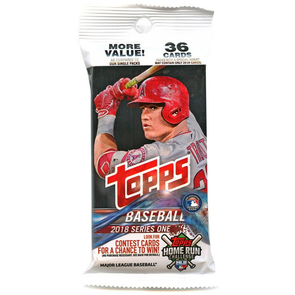 MLB 2018 Baseball Series 1 Trading Card Value Pack