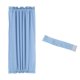 thumbnail image 1 of Cortina de puerta opaca Uxcell, 25"W x 40"L cortina de ventana francesa 1 panel, azul cielo, 1 of 7