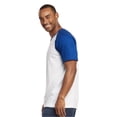 thumbnail image 3 of Men's Cotton Baseball T-Shirts Short Sleeve Crew Neck Classic Tee Shirt, Royal Blue/White, Large, 1 Pack, 3 of 4