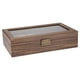 thumbnail image 5 of Caja de reloj vintage, organizador de joyas, con tapa transparente y cerradura 6 ranuras, 5 of 9