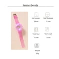 thumbnail image 4 of RV Montre Enfant,Montre Lumineuse Rose Rose ,Montre-Bracelet étanche pour Enfant Mouvement à Quartz,Conception de Dessin animé 3D,Montre Enfant Numérique pour 3 Ans à 13 Ans Fille Garçon, 4 of 4