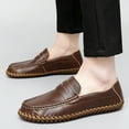 thumbnail image 5 of Men's Casual Loafers Slip On Leather Shoes Lightweight Driving Shoes Moccasins Classic Penny Loafer Flats Boat Shoes, 5 of 10