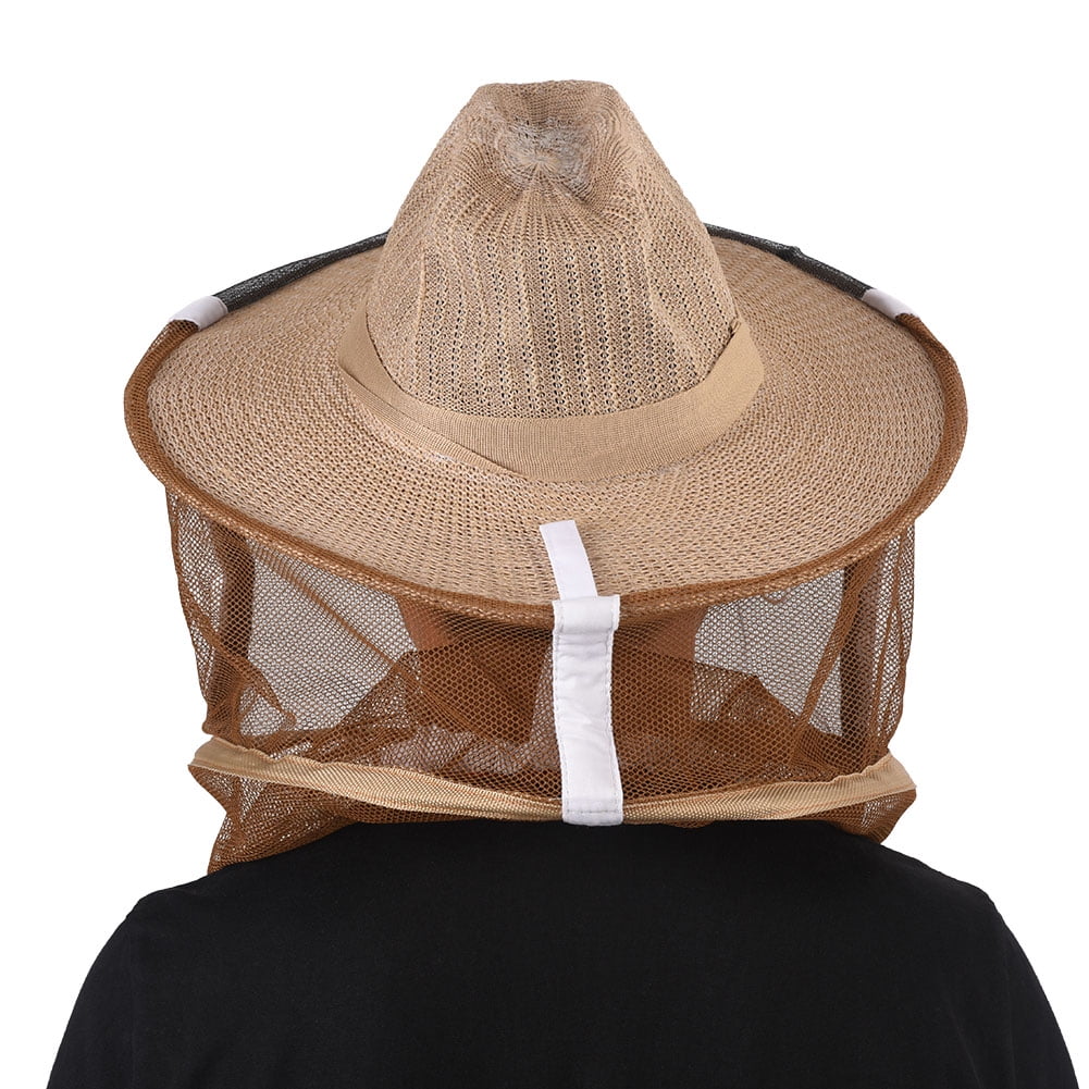 Beekeeping Beekeeper Face Head Guard Cowboy Hat Mosquito Insect Veil Bee L8N6 