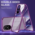 thumbnail image 4 of Compatible with Oppo Reno 10 Pro Case with Built-in Privacy Glass Screen Protector, Ultra Slim Oppo Reno 10 Pro Phone Case Clear for Women Men Shockproof Protective Cover (Purple), 4 of 14