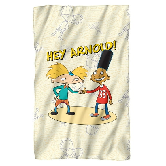 Hey Arnold Blanket, 36"x58" Arnold & Gerald Fleece Blanket