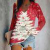 thumbnail image 2 of asdoklhq Fall Sweatshirts for Women Fashionable Christmas Lady Printed Top Multicolor M, 2 of 5
