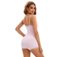 thumbnail image 2 of Unique Bargains Women's Lace Trim Tummy Control Butt Lifter Shaperwear Bodysuits XL Pink, 2 of 6