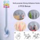 thumbnail image 5 of Paquete de 2 cepillos curvos para inodoro, cepillo de baño sin soporte, cepillos de limpieza para el hogar duraderos debajo del borde, 5 of 5