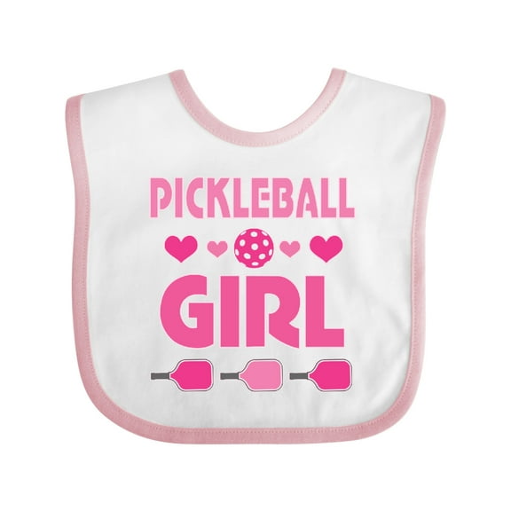 Inktastic Pickleball Girl Girls Baby Bib