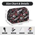 thumbnail image 5 of Kdxio Vintage Skull Casino for Double Compartment Pen Case Oxford Organizer with Zipper Pockets for Students Artists, 5 of 7