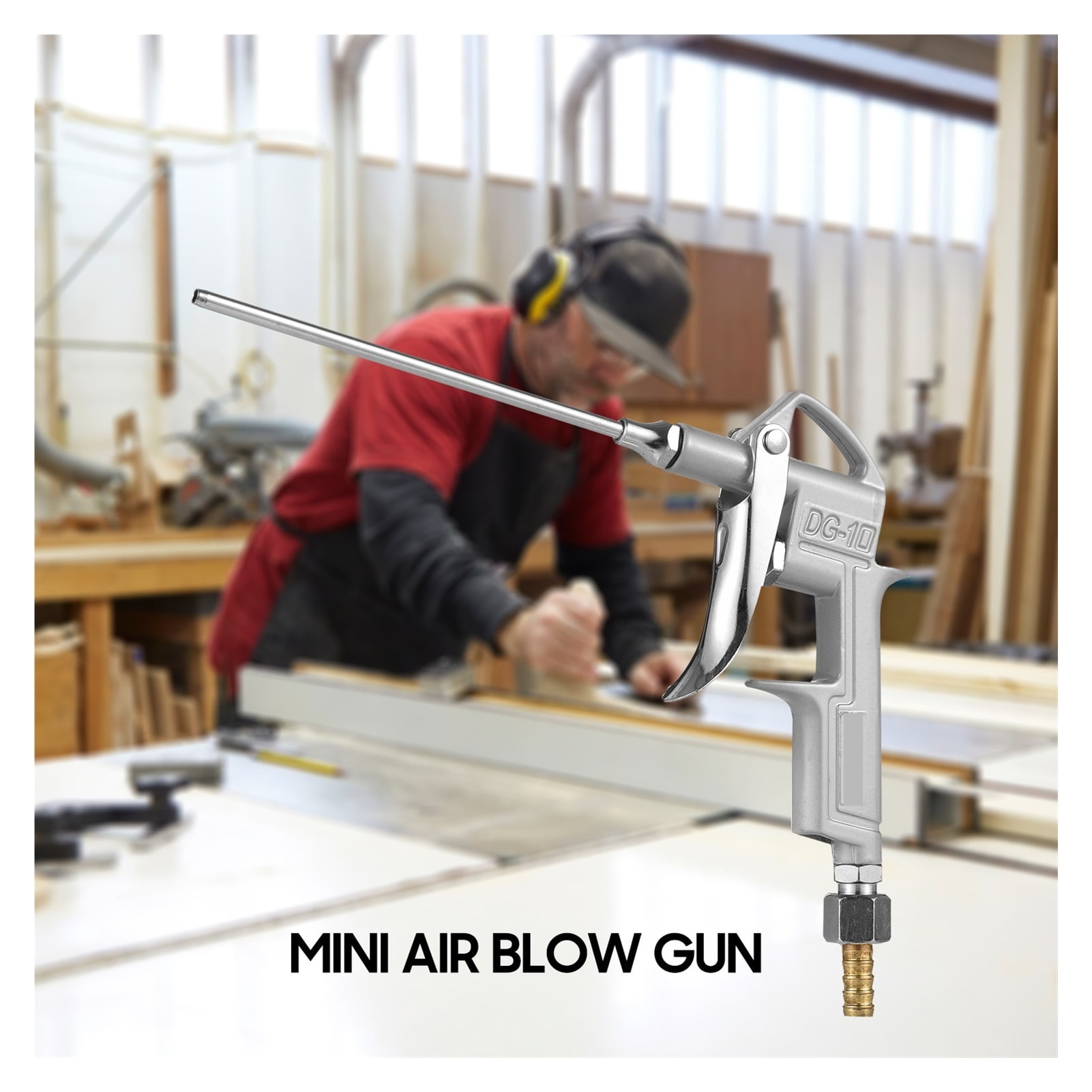 Mini Air Blow Gun Pneumatic Dust Blower Gun Air Spray Gun Dust Cleaning Air Blower 2 Replacement Nozzle For Engine Cleaning ,User-Friendly Design