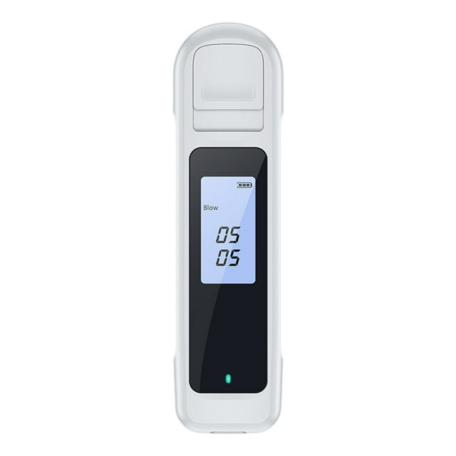 Amdohai Handheld Portable Alcohols Detector Non-Contacting Breath Blow Tester Quick Response LED Display Screen High-Sensitive Electronic Breathalyzer with 3-Color Indicator Light