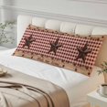 thumbnail image 4 of Country Star Farm Body Pillow Covers 20"x54", Farmhouse Plaid Texas Vintage Fruit Soft Brushed Microfiber Breathable Throw Pillow Covers, Pillowcase with Zipper for Couch Sofa Bedroom Living Room, 4 of 9