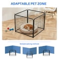 thumbnail image 2 of edx Dog Playpen, 4 Panels 32" Foldable Heavy Duty Metal Puppy Exercise Pen with Doors Indoor Outdoor, 2 of 8