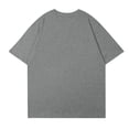 thumbnail image 4 of NAMTYQX Summer Shirts for Women Hip Round Neck Oversized Short Sleeve Light Gemustertes Cool Patterned Loose Fitting Tshirts Shirts for Women Gray Size S, 4 of 5