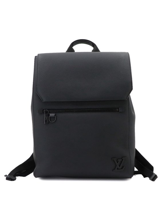Pre-Owned Louis Vuitton Aerogram Fastline Backpack, Leather, Black, M21367 RFID Backpack