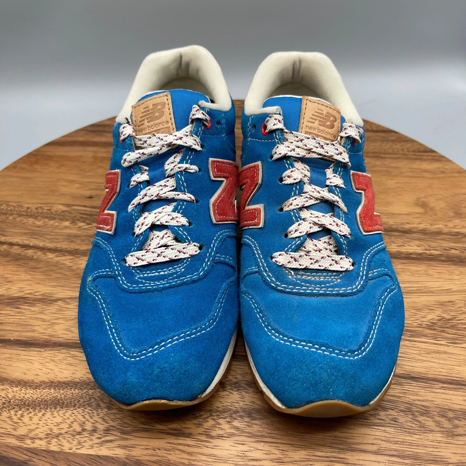 New Balance 996 Shoes Mens Size D Running Blue Red Suede Retro
