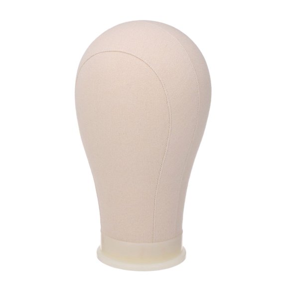 21”” Cork Canvas Block Head Mannequin Head Wig Display Styling Head Manikin Canvas Head”