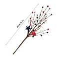 thumbnail image 2 of 4th of July Patriotic Picks, Artificial Red White Blue Berry Picks with Stars Independence Day Berry Stems July 4th Patriotic Branch Decorations, 2 of 5