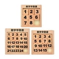 thumbnail image 1 of 3 Sets Wooden Digital  Road Wood Number Slide Puzzle Child Number Slide Toys, 1 of 11
