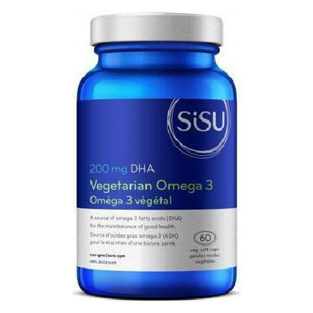 Sisu - Oméga Végétarien 3 - 200 mg DHA, 60 Gélules