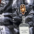 thumbnail image 5 of WIRESTER Set 2pcs Design Acrylic Key Card Holder Belt Clip Reel Id Badge Retractable - Animal Blue Owl, Brown Owl, 5 of 6