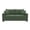 Dark Green + Wood+Fabric + Foam, variant on FENGFAN 69 Inch 2-Seater Upholstered Sofa, Textured Polyester Fabric Couch with 2 Throw Pillows, Wood Frame Plastic Legs, Dark Grey, 1 Pack