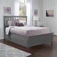 thumbnail image 2 of Mission Queen Platform Bed with Matching Footboard & Storage Drawers in Grey, 2 of 8