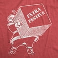 thumbnail image 2 of Mens Extra Festive T Shirt Funny Christmas Santa Claus Graphic Novelty Tee Graphic Tees, 2 of 9