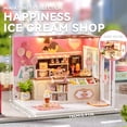 thumbnail image 2 of BESTSKY 2026 New Diy Miniature House Kit-Miniature House Dollhouse Kit for Adults and Teens,Tiny House Ice Cream Shop Bookshelf Decor 3D Wooden Puzzle,Gifts for Family,Friends-Ice Cream Shop, 2 of 7