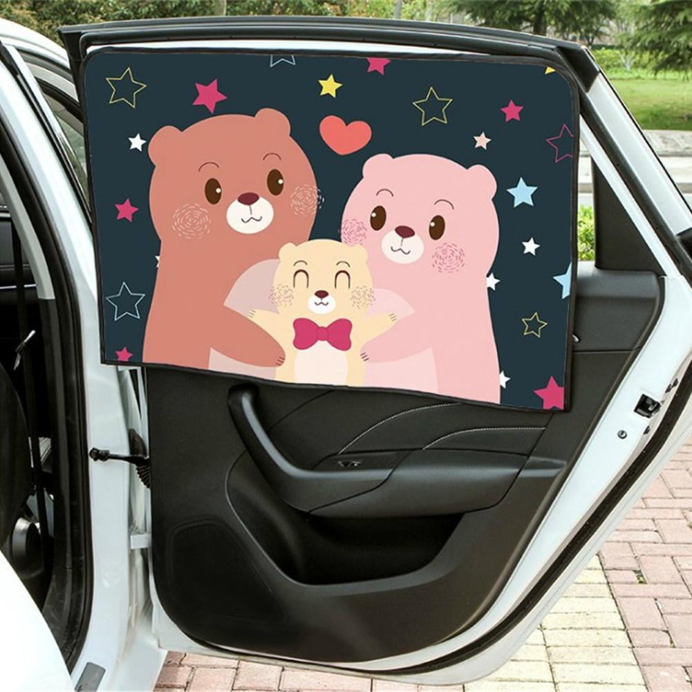 Blocks Over 97% of Harmful UV Rays for Side and Rear Windows/Fits Most Cars/Make Car Cool Protect Your Child Against Glare and Heat Burns Luiley Car Window Shade for Babies