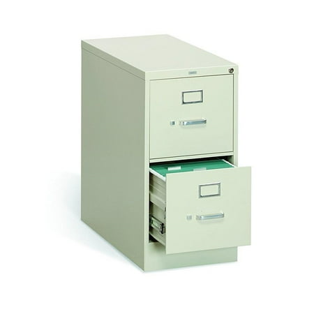 Suspension Filing Trolley - HON 2-Drawer Vertical Filing Cabinet - 310 Series Full-Suspension Letter File Cabinet, Putty (H312)