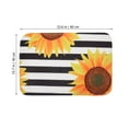 thumbnail image 3 of 1pc Kitchen Mat Delicate Sunflower Black White Striped Pattern Floor Mat, 3 of 6