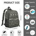 thumbnail image 6 of Tribal Folk Style Backpack for Student – Boho Bohemian Chic Retro Hippie Aesthetic Floral Pattern, Artistic and Water-Resistant for School, 6 of 6