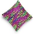 thumbnail image 5 of GZHJMY Colorful Leopard Pillow Cover 20 x 20 Inch, Soft Decorative Cushion Case Square Throw Pillow Cover for Sofa Living Room Couch Home Decor, 5 of 7