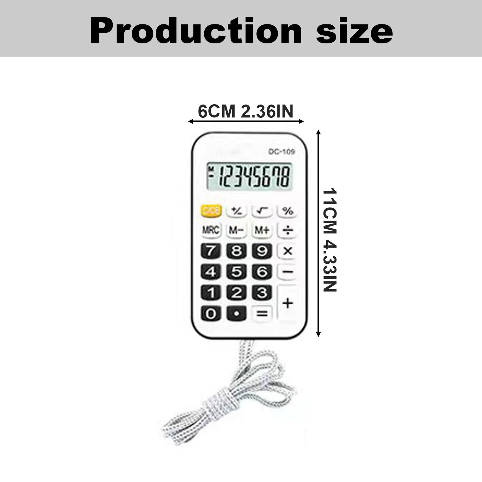 Pouches For Organization Small Portable Calculator Simple Fashionable Design With Rope For Students Use Material Portable Mini Cute With Rope Student's Neck Hanging Calculator