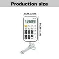 thumbnail image 2 of SuChun Pouches For Organization Small Portable Calculator Simple Fashionable Design With Rope For Students Use Material Portable Mini Cute With Rope Student's Neck Hanging Calculator Black, 2 of 7