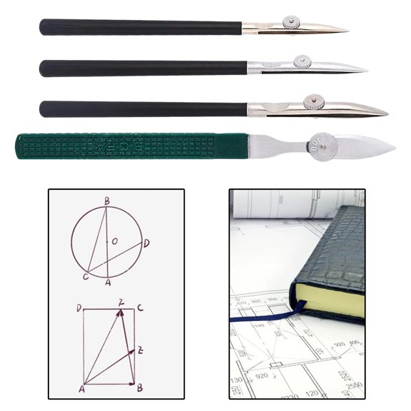 4Pcs Ruling Pen, Masking Fluid Tool, Adjustable for Applying Painting Marks Drawing Mounting Work Borders Draftsmans Writing