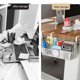 thumbnail image 4 of Practical Rectangular Desk Basket Modern Desk Under Hanging Storage Basket for Stationery Gadgets Organization White, 4 of 5