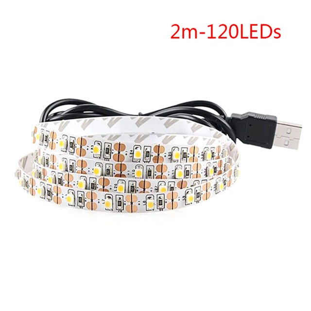 Final Clear Out! 5V LED Strip Lights Cool DIY Warm White Camping USB Powered Cable Light 1M-5M