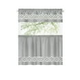 thumbnail image 6 of PowerSellerUSA Sleek & Clean Minimalist Two-Tone Kitchen Window Curtain Valance with Rod Pocket Top, Perfect for Livingroom or Kitchen Decor, 55" W x 13" L, 6 of 7