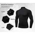 thumbnail image 3 of LANBAOSI Men's Compression Mock Neck Long Sleeve Quick-Drying Cool Dry Shirts, 3 Pack, Size L, 3 of 7