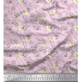 thumbnail image 1 of Soimoi Polyester Crepe Fabric Dot & Floral Shirting Decor Fabric Printed Yard 42 Inch Wide, 1 of 1