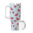 thumbnail image 2 of Pofeuu Watermelon Print 40oz Ice Bully With Handle And Straw Stainless Steel Vacuum Insulated Cup And 2 In 1 Straw Lid, 2 of 8