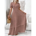 thumbnail image 6 of Redwood V-Neck Flutter Sleeve Maxi Dress With Lace Trim And Smocked Waist, 6 of 18