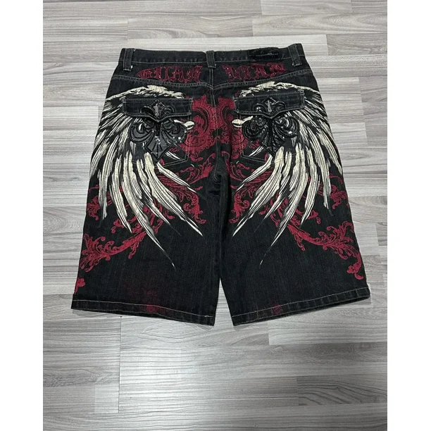 Pantalones vaqueros Retro de polo del sur con calavera y marca de agua, pantalones vaqueros holgados para hombres y mujeres y2k harajuku, pantalones vaqueros para mamá