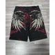thumbnail image 3 of Pantalones vaqueros holgados estilo retro americano, estilo punk, informales, por encima de la rodilla, para hombres y mujeres, ropa de calle gótica Y2k, pantalones cortos de baloncesto, 3 of 5