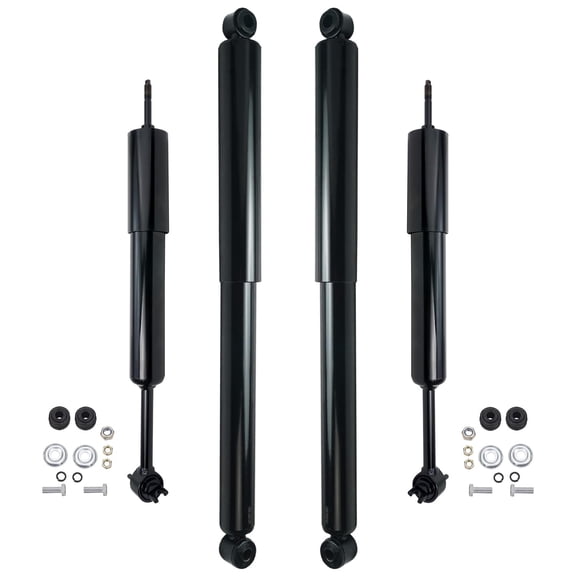Detroit Axle - 4pc Shock Absorbers for 1998-2011 Ford Ranger, 98-08 Mazda B3000 B4000, 4 Front and Rear Shock Absorbers Assembly Replacement